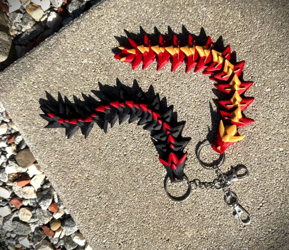 Schlüsselanhänger Gelenkiger Drache
