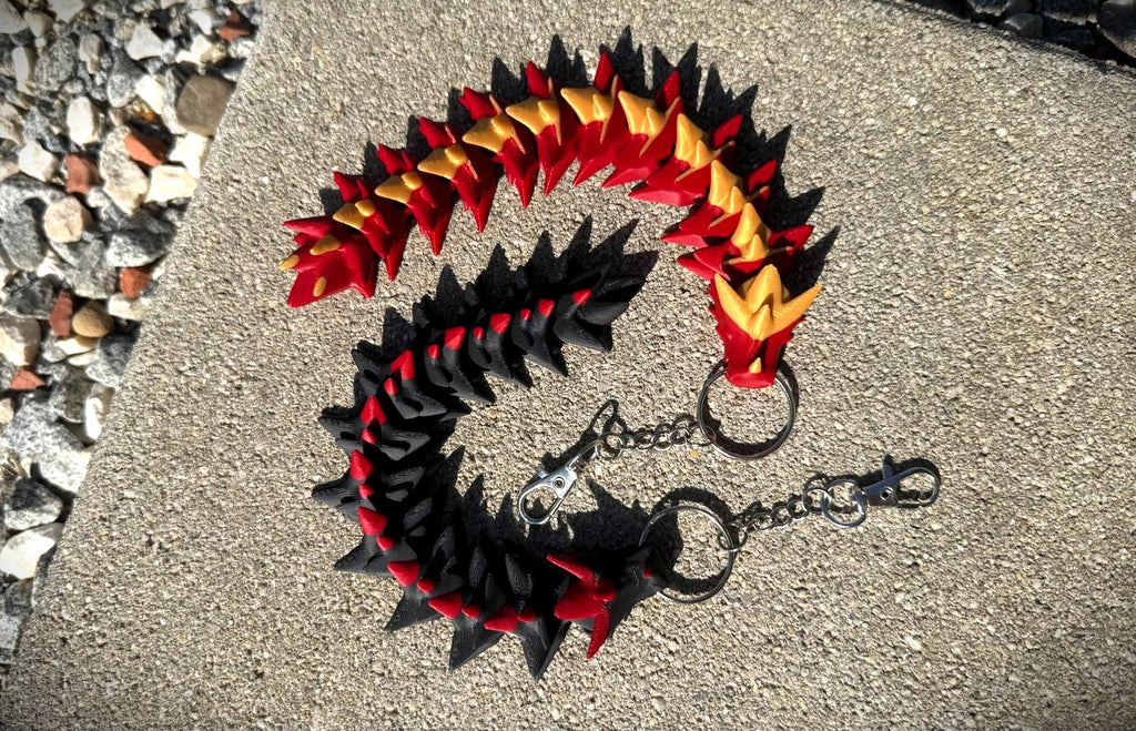 Schlüsselanhänger Gelenkiger Drache