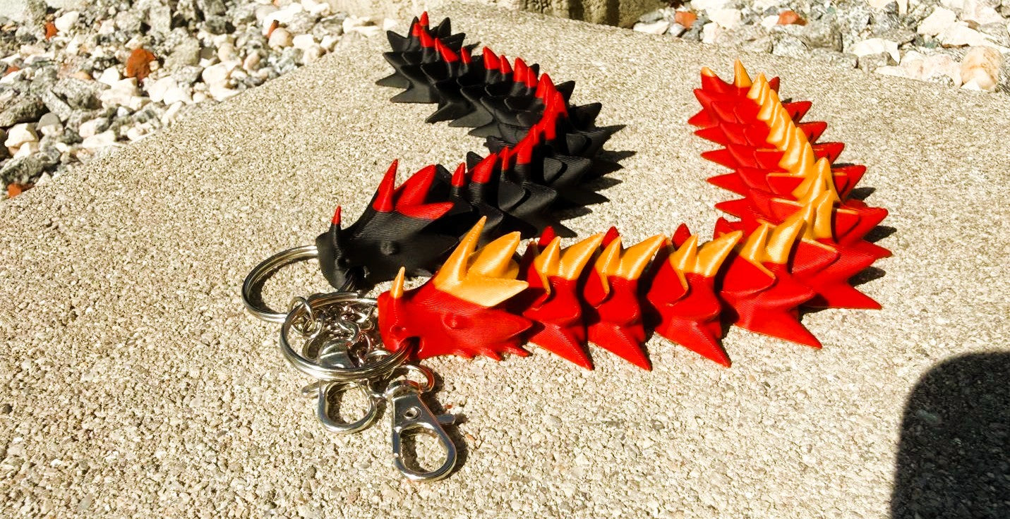 Schlüsselanhänger Gelenkiger Drache