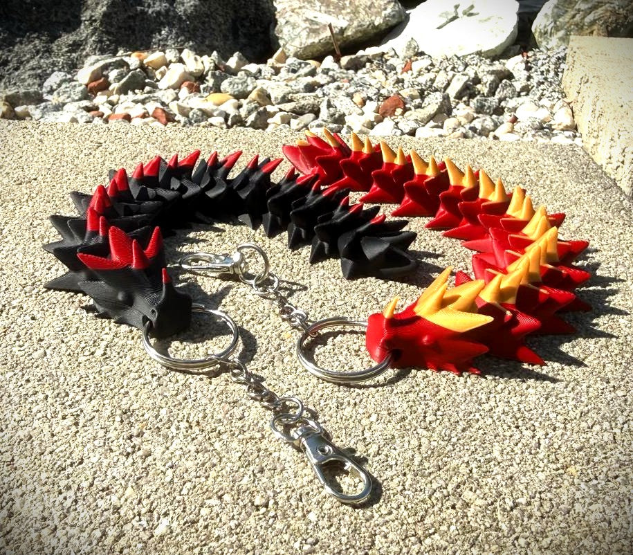 Schlüsselanhänger Gelenkiger Drache