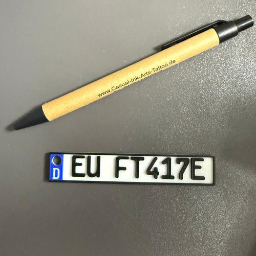 Kleine personalisierte Autoschilder-Schlüsselanhänger