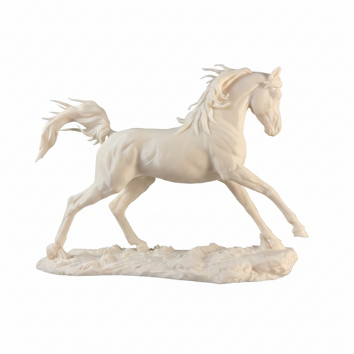 Araber Pferdestatue 3D-Druck | Edle Skulptur 15cm | Deko für Pferdeliebhaber | Aus PLA | Kunstvolle PferdeSkulptur 20cm lang
