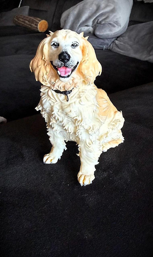 Dein Hund als Skulptur – Handbemalte 3D-Druck Hundefigur nach Originalfoto | personalisiert | Unikat | handbemalt