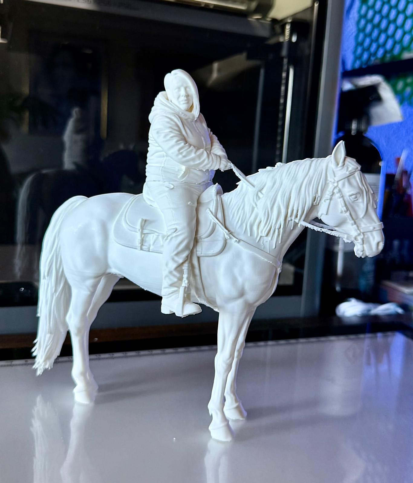 Detailreiche, handbemalte Figuren nach Original-Fotos