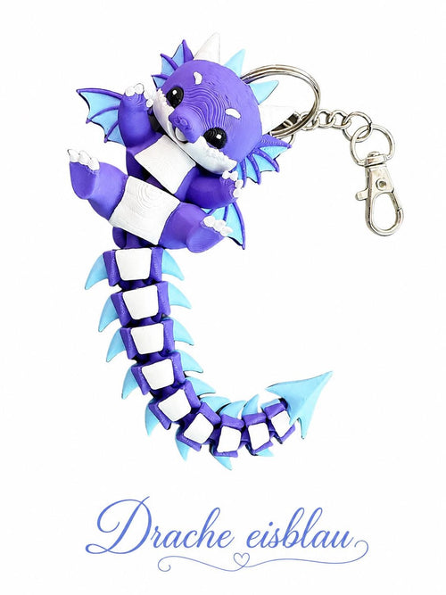 Zuckersüßer, gelenkiger Tier Schlüsselanhänger oder Magnet | Bewegliche 3D-Druck Figur | Geschenk für Tierfreunde
