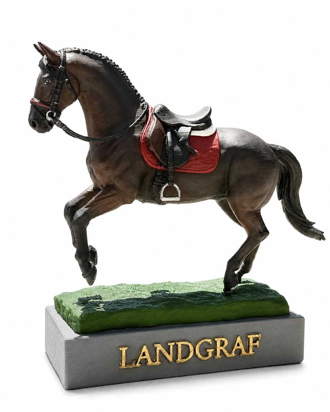 Pferdefigur personalisiert – Handbemalte Skulptur nach deinem Foto | 3D-Druck | Unikat