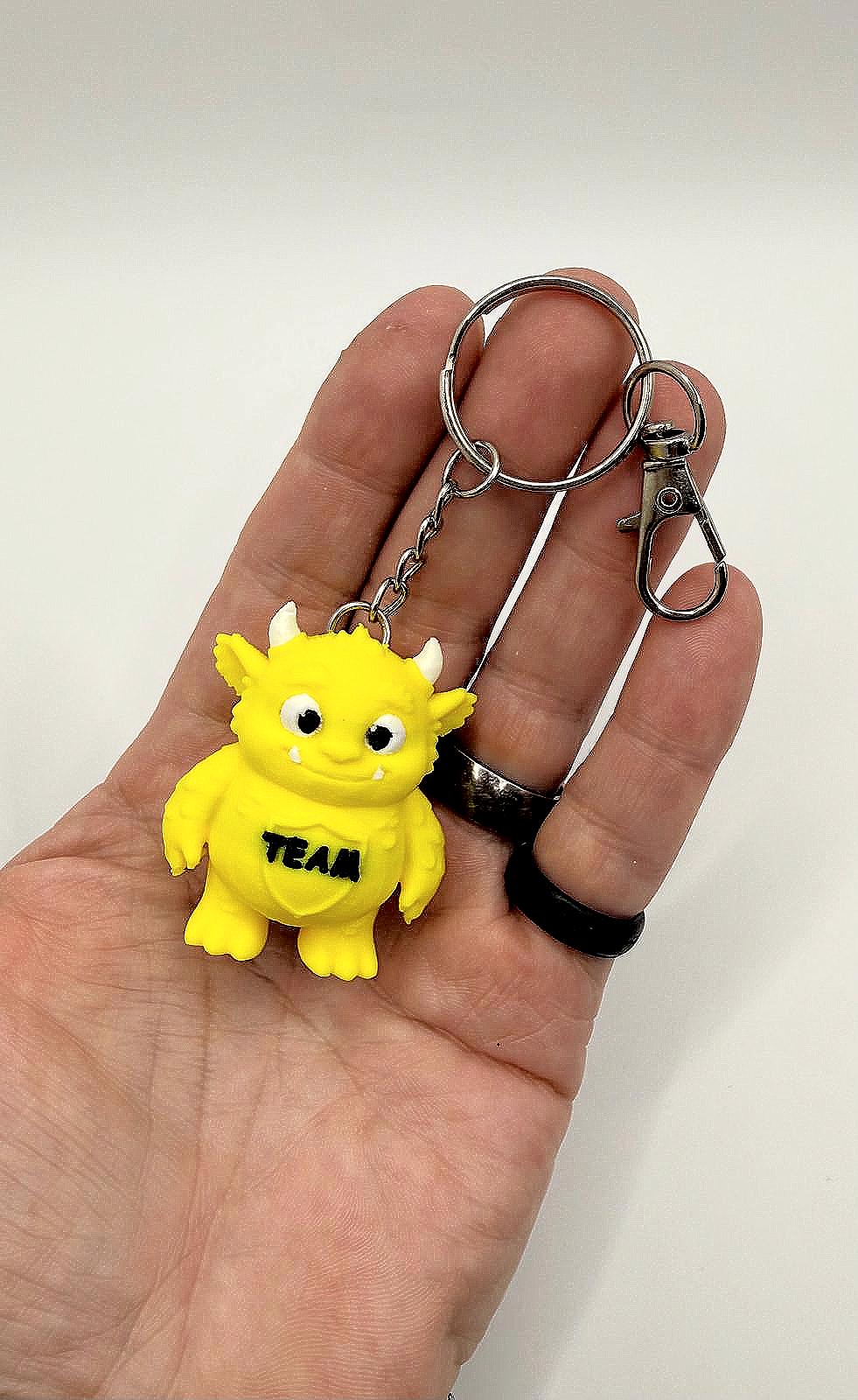 Zuno MuMon- Schlüsselanhänger TEAM – Mutmacher für Zusammenhalt und Gemeinschaft – Geschenk für Kinder, Jugendliche und Erwachsene