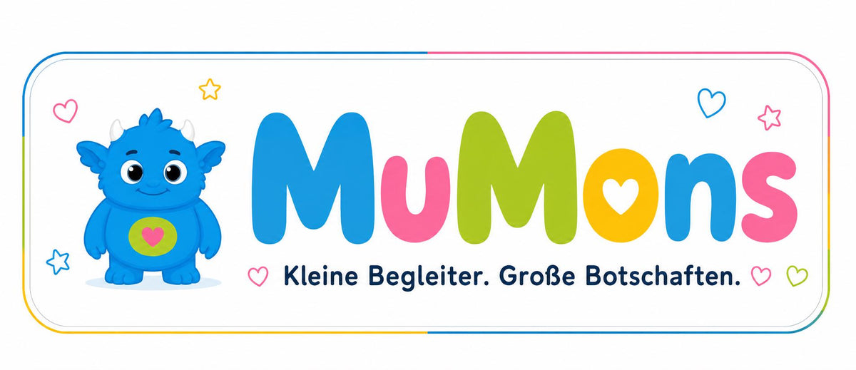 MuMons Muti & Mina – Mutmacher Schlüsselanhänger mit Karte | kleiner Begleiter für Kinder, Jugendliche und Erwachsene