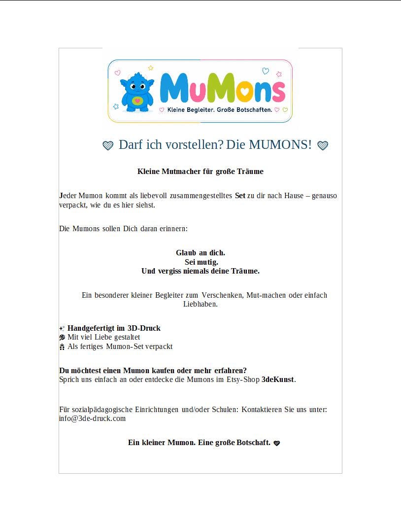 Tavi MuMon-Schlüsselanhänger VERTRAU – Mutmacher für Vertrauen und Zuversicht – Geschenk für Kinder, Jugendliche und Erwachsene