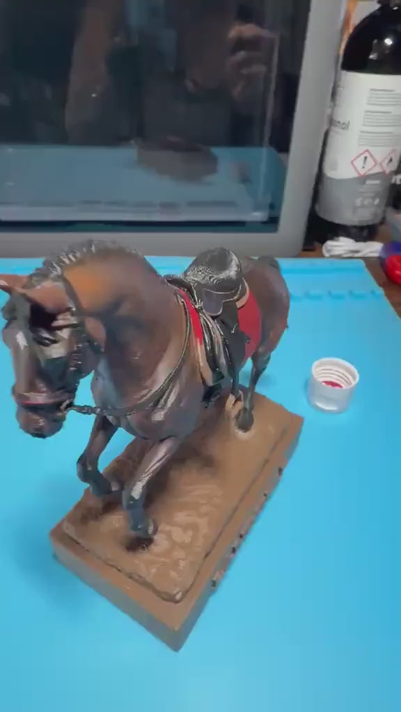 Pferdefigur personalisiert – Handbemalte Skulptur nach deinem Foto | 3D-Druck | Unikat